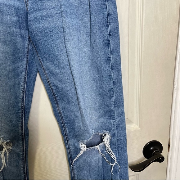 American Eagle Women’s Curvy Straight Distressed Jeans Sz 2L - Picture 7 of 14